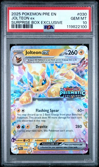 2025 JOLTEON ex #030 PSA 10 (front)