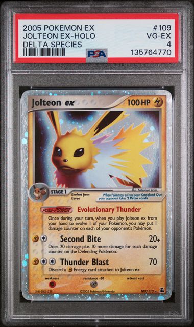 2005 JOLTEON EX-HOLO #109 PSA 4 (front)
