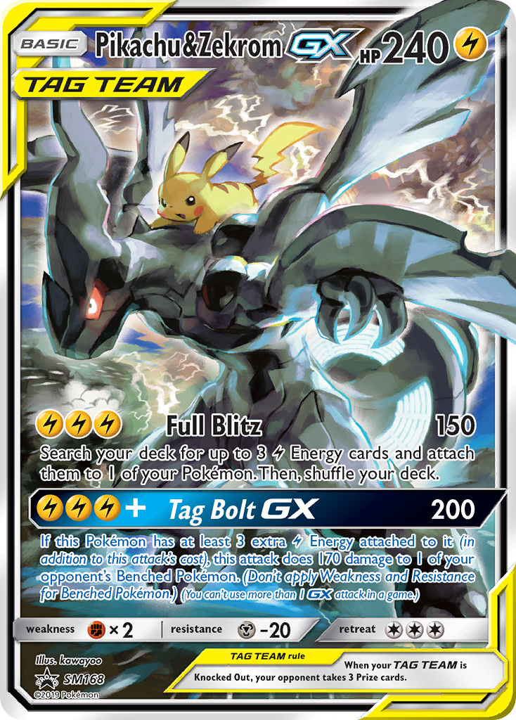 2016 Pikachu & Zekrom-GX BGS 9.5 (stock image — not the actual card)