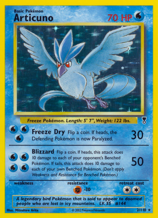 2002 ARTICUNO-REV.FOIL #2 PSA 4 (stock image — not the actual card)