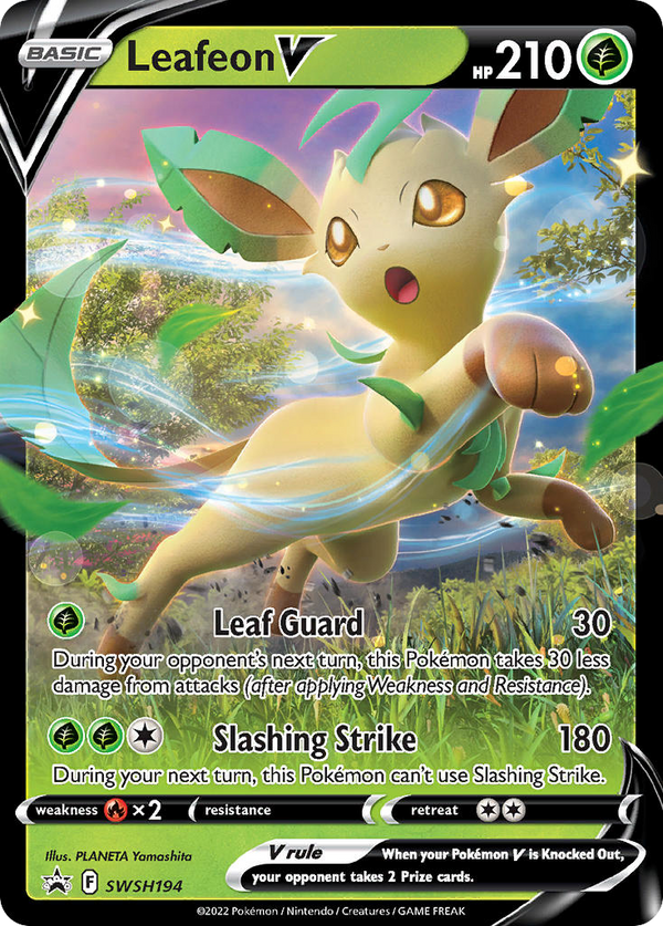 2022 Leafeon V #SWSH194 CGC 9 (stock image — not the actual card)