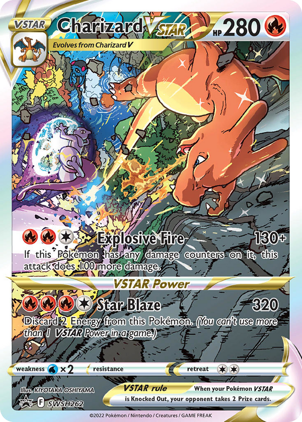 2022 FA/CHARIZARD VSTAR #262 PSA 10 (stock image — not the actual card)