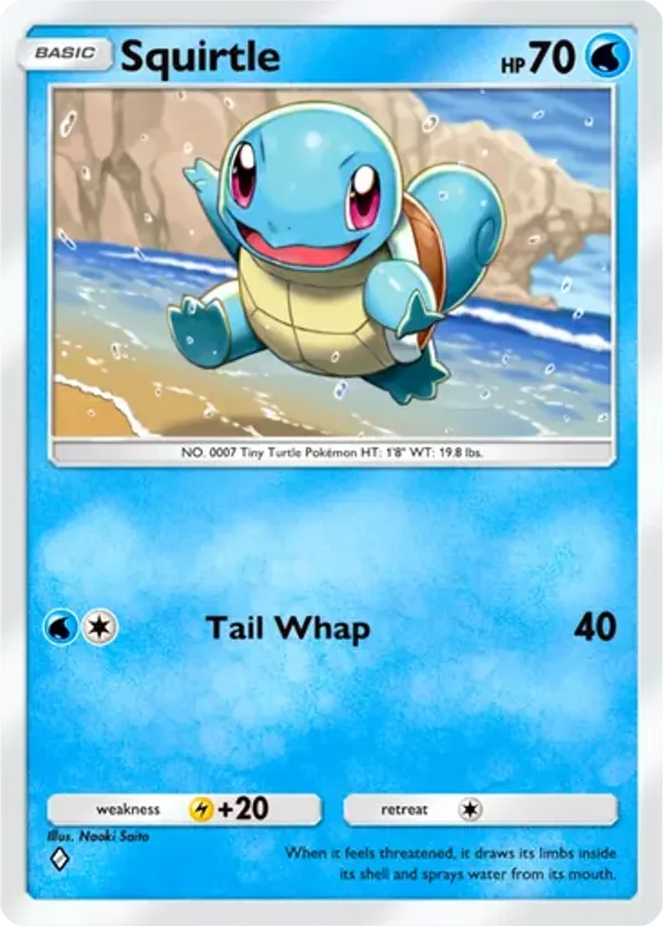 2002 SQUIRTLE-HOLO #007 PSA 10 (stock image — not the actual card)