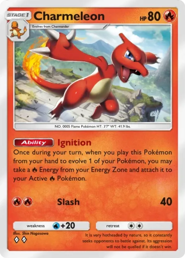2001 CHARMELEON #007 PSA 9 (stock image — not the actual card)