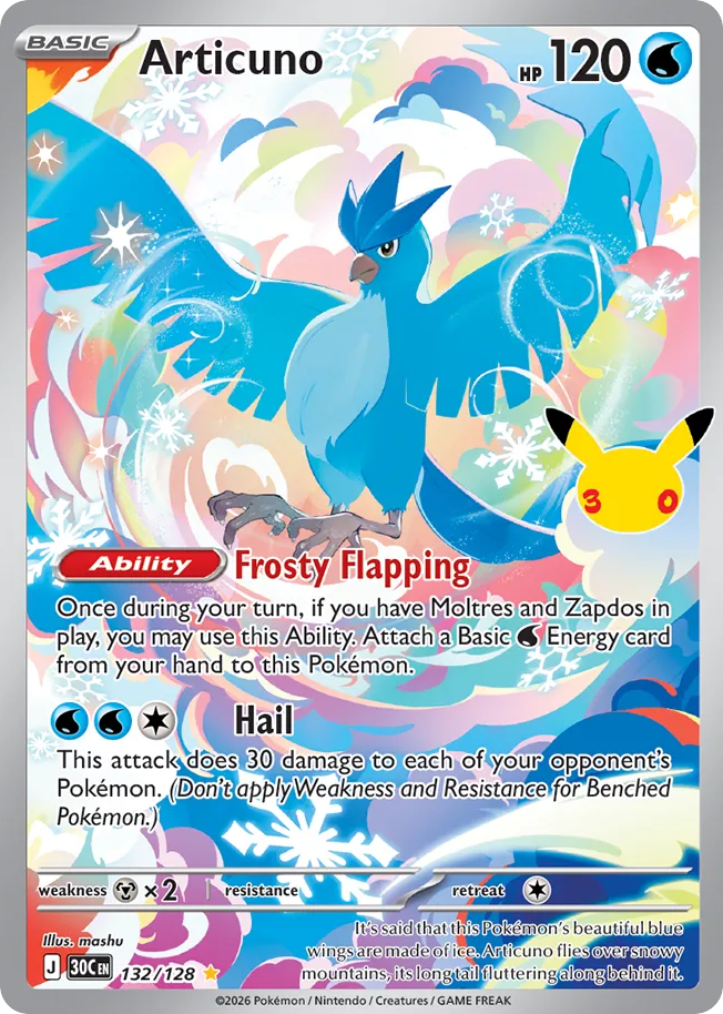 Articuno legendary reverse BGS 9  BGS 9 (stock image — not the actual card)