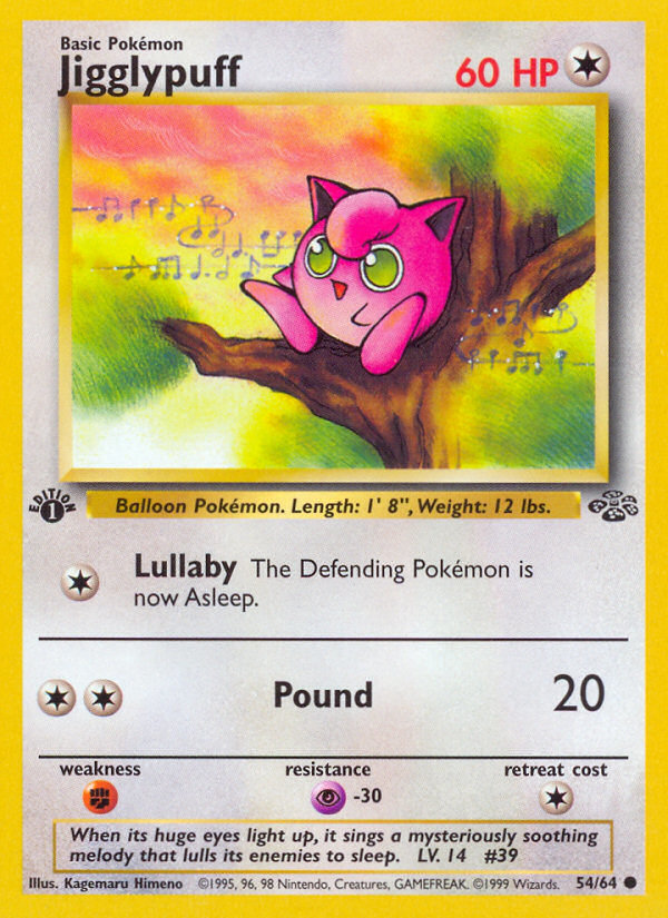 1999 JIGGLYPUFF #14 PSA 10 (stock image — not the actual card)