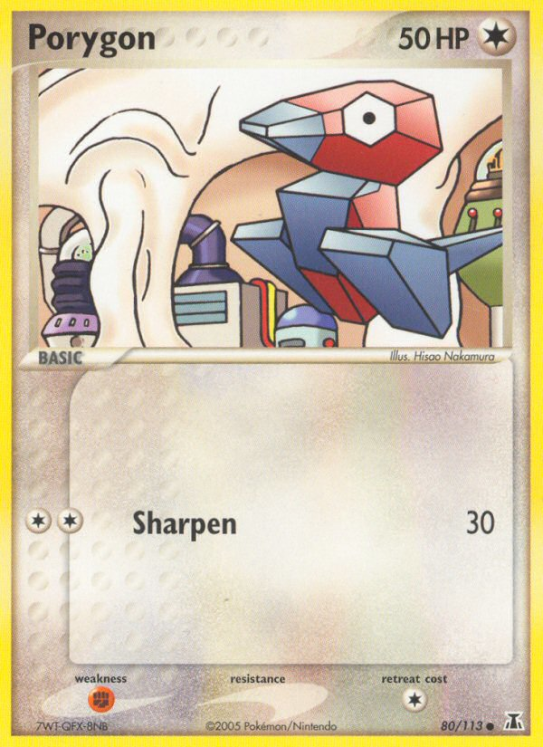 2005 Porygon #80 Delta Species PSA 10 (stock image — not the actual card)