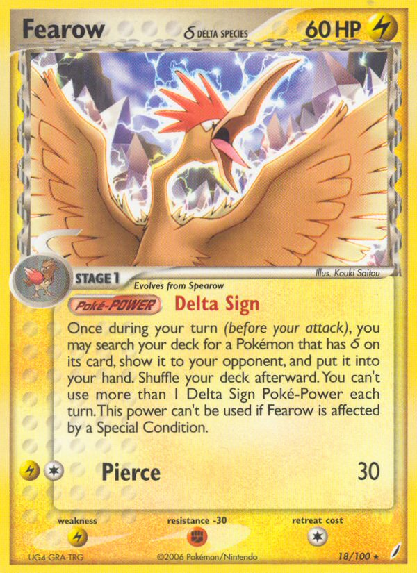 Fearow Reverse legendary collection PSA 8 (stock image — not the actual card)