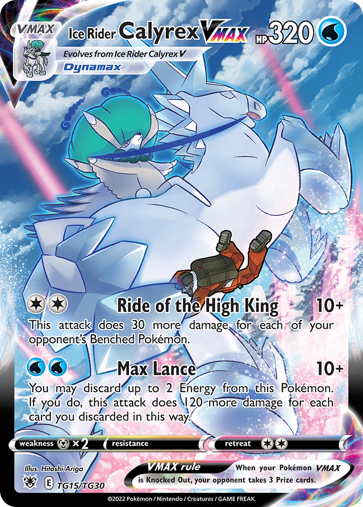 2021 Ice Rider Calyrex VMAX #278/184 CGC Gem Mint 10 (stock image — not the actual card)