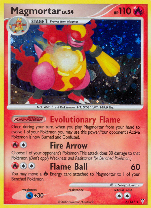 2009 Magmortar #6/147 CGC 7 (stock image — not the actual card)
