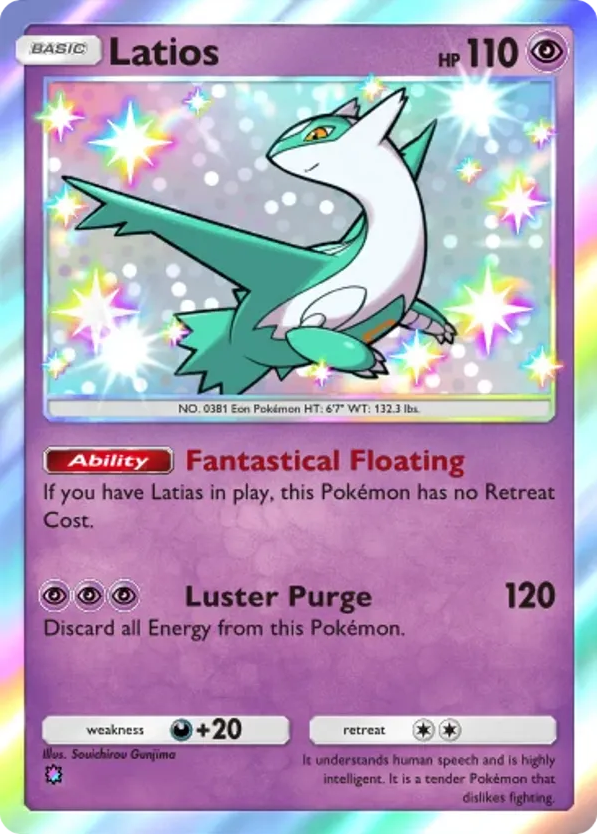 2005 LATIOS-REV.FOIL #9 PSA 8 (stock image — not the actual card)