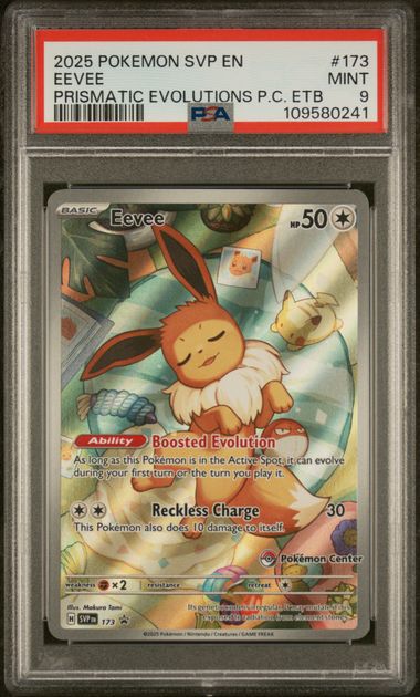2025 EEVEE #173 PSA 9 (front)