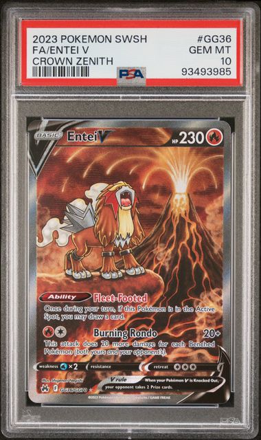 2023 FA/ENTEI V #GG36 PSA 10 (front)