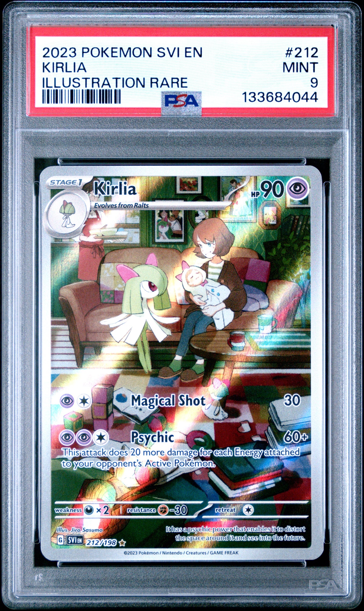2023 KIRLIA #212 Illustration Rare PSA 9 (front)