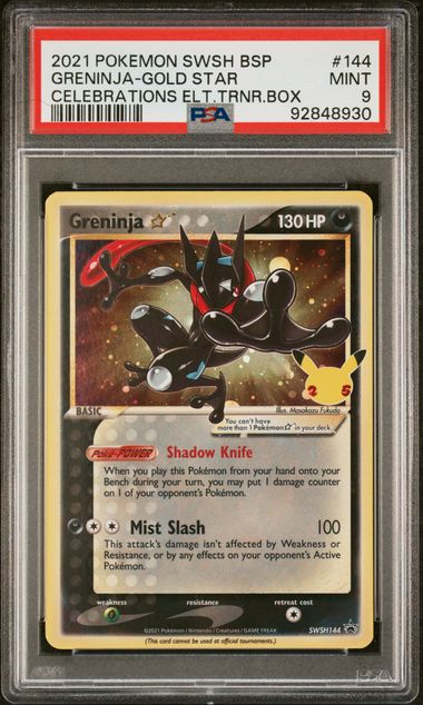 2021 GRENINJA-GOLD STAR #144 PSA 9 (front)