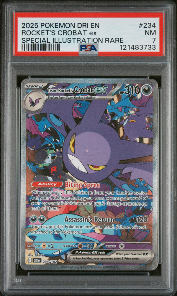 2025 ROCKET'S CROBAT ex #234 PSA 7 (front)