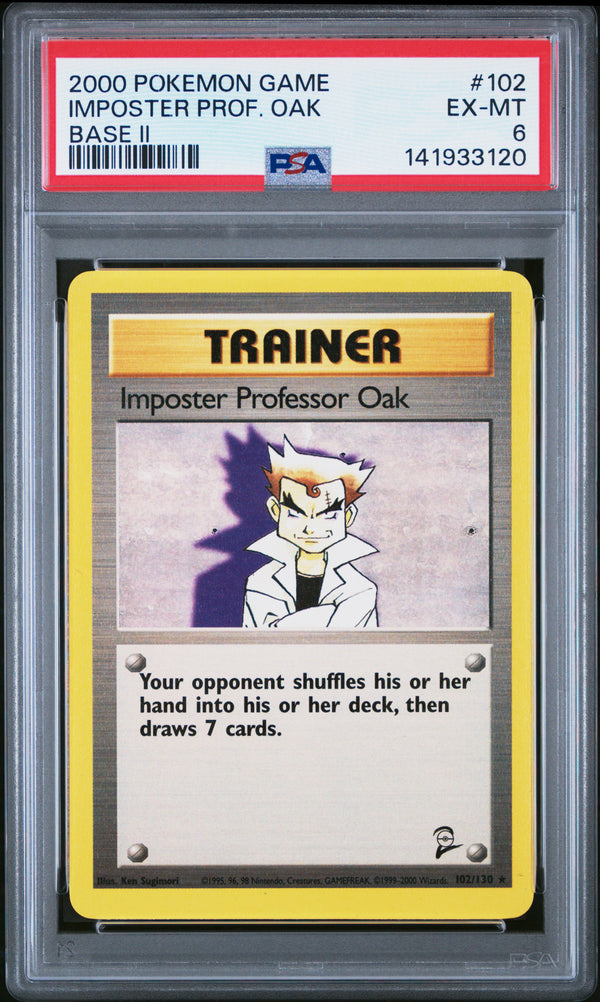 2000 IMPOSTER PROF. OAK #102 PSA 6 (front)
