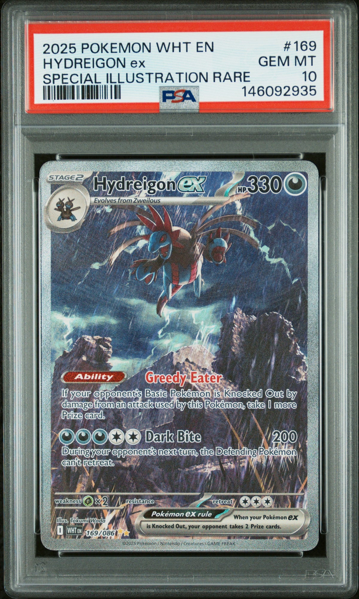 2025 HYDREIGON ex #169 PSA 10 (front)