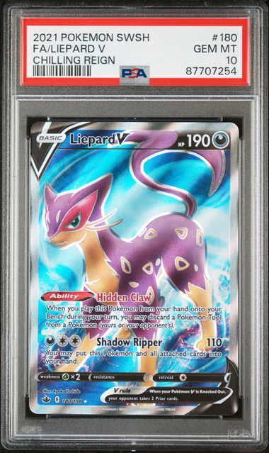 2021 FA/LIEPARD V #180 PSA 10 (front)