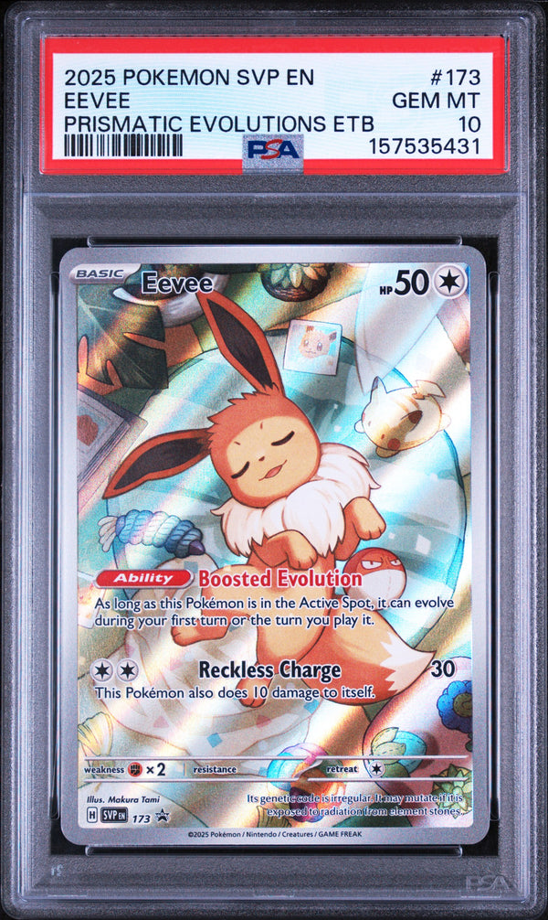 2025 EEVEE #173 PSA 10 (front)
