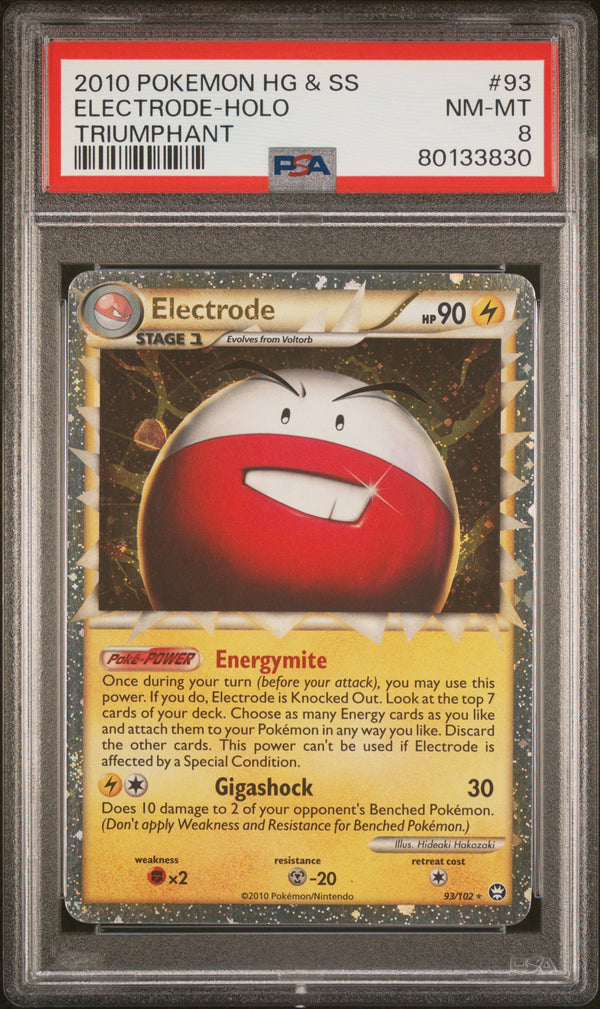 2010 ELECTRODE-HOLO #93 Triumphant PSA 8 (front)