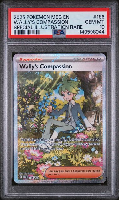 2025 WALLY'S COMPASSION #186 PSA 10 (front)