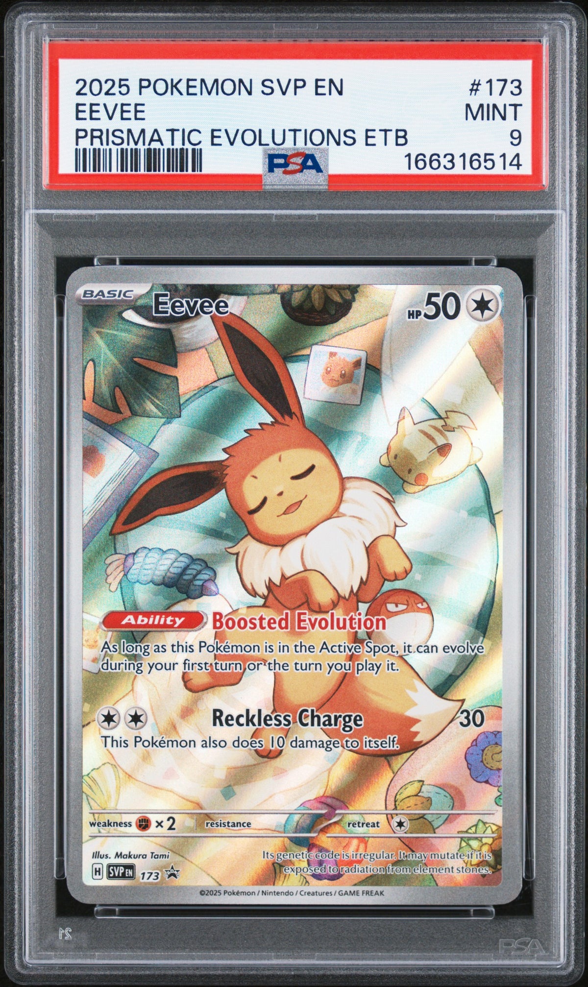 2025 EEVEE #173 PSA 9 (front)