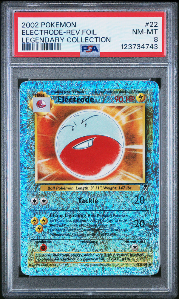 2002 ELECTRODE-REV.FOIL #22 Legendary Collection PSA 8 (front)