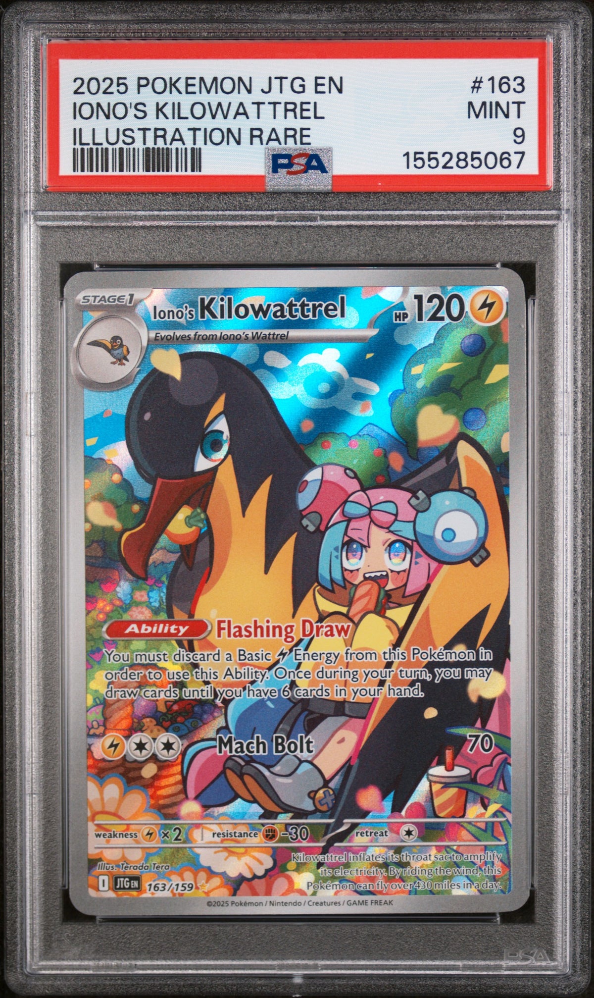 2025 IONO'S KILOWATTREL #163 PSA 9 (front)