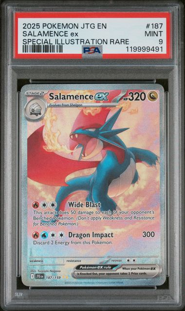 2025 SALAMENCE ex #187 PSA 9 (front)