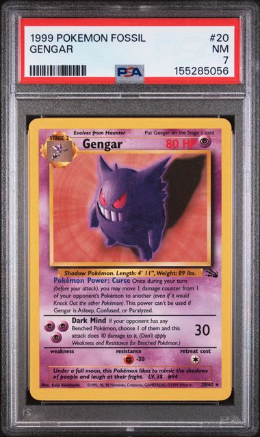 1999 GENGAR #20 PSA 7 (front)