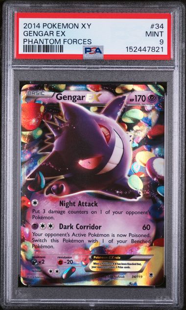 2014 GENGAR EX #34 PSA 9 (front)