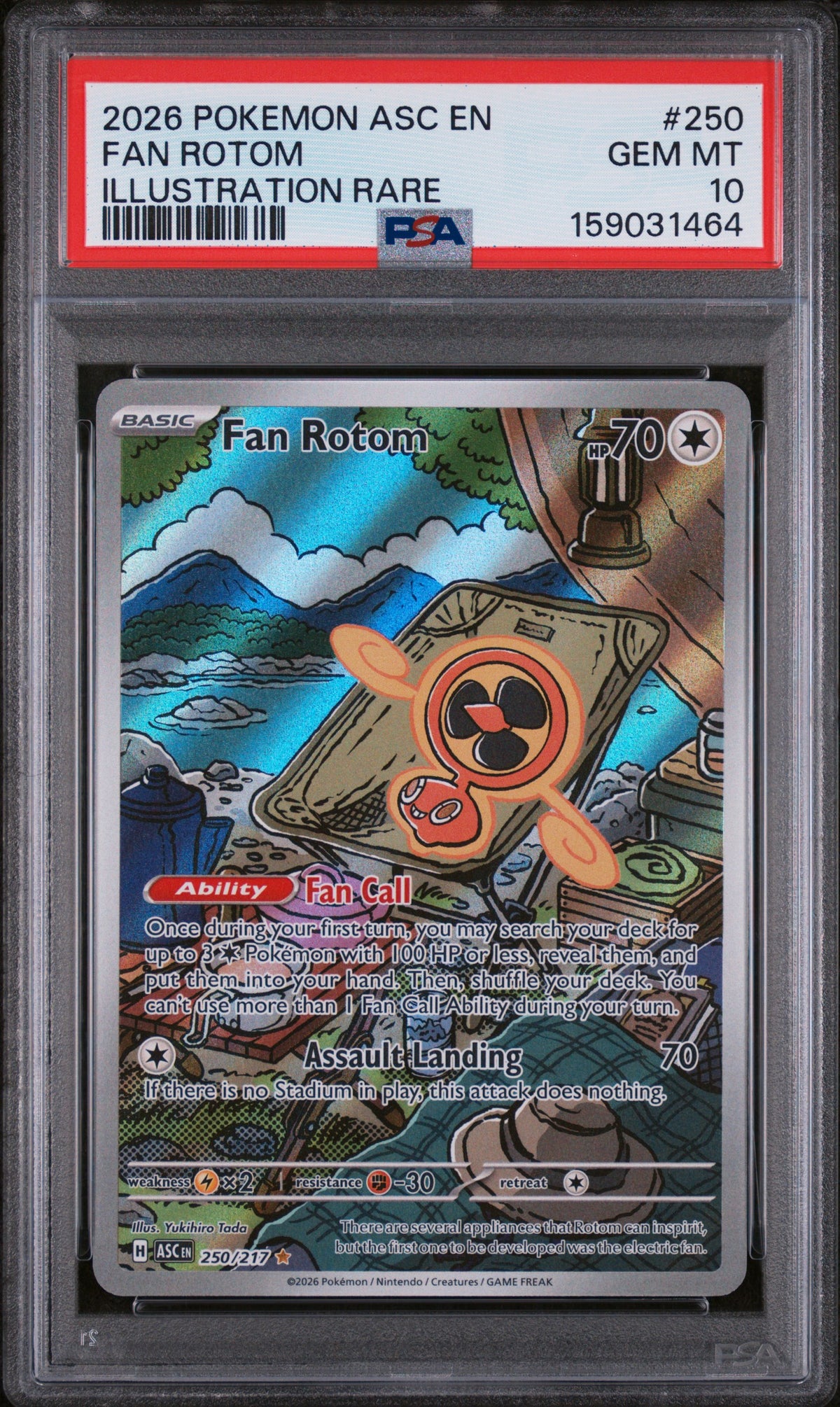 2026 FAN ROTOM #250 PSA 10 (front)