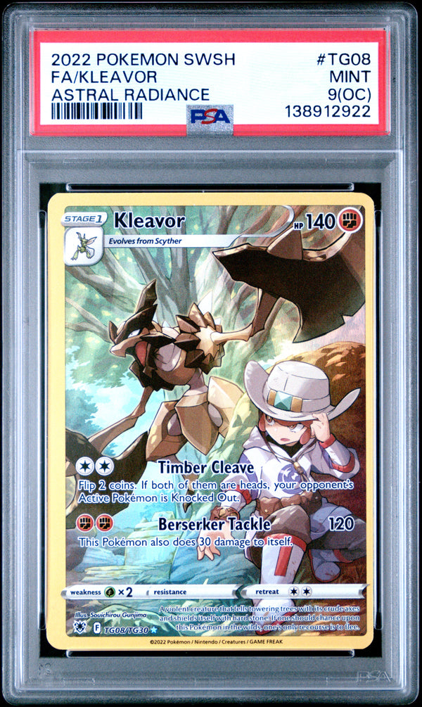 2022 FA/KLEAVOR #TG08 PSA 9 (front)