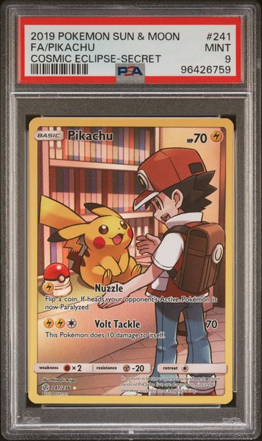2019 FA/PIKACHU #241 PSA 9 (front)