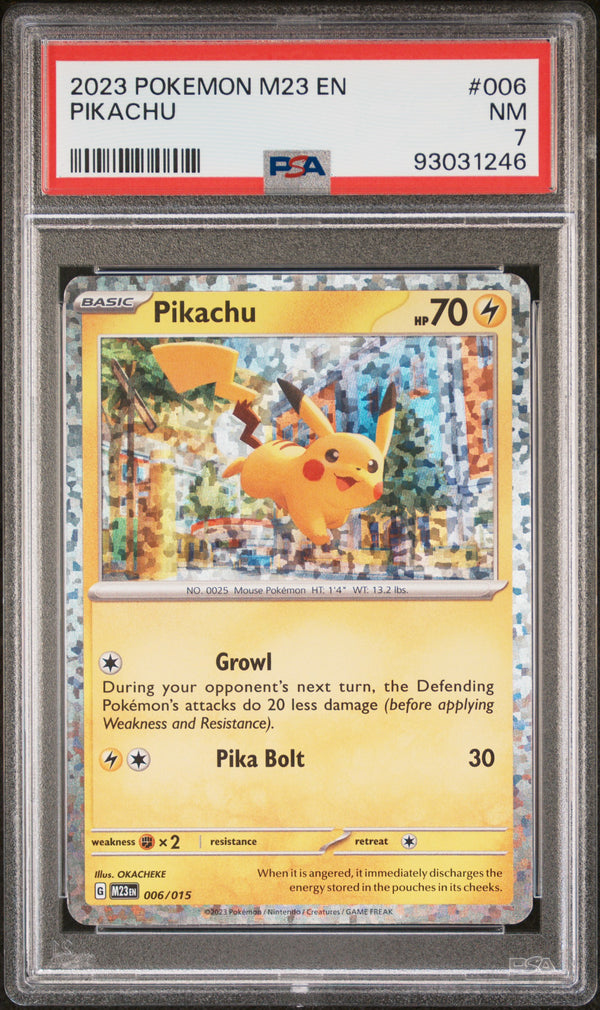 2023 PIKACHU #006 PSA 7 (front)